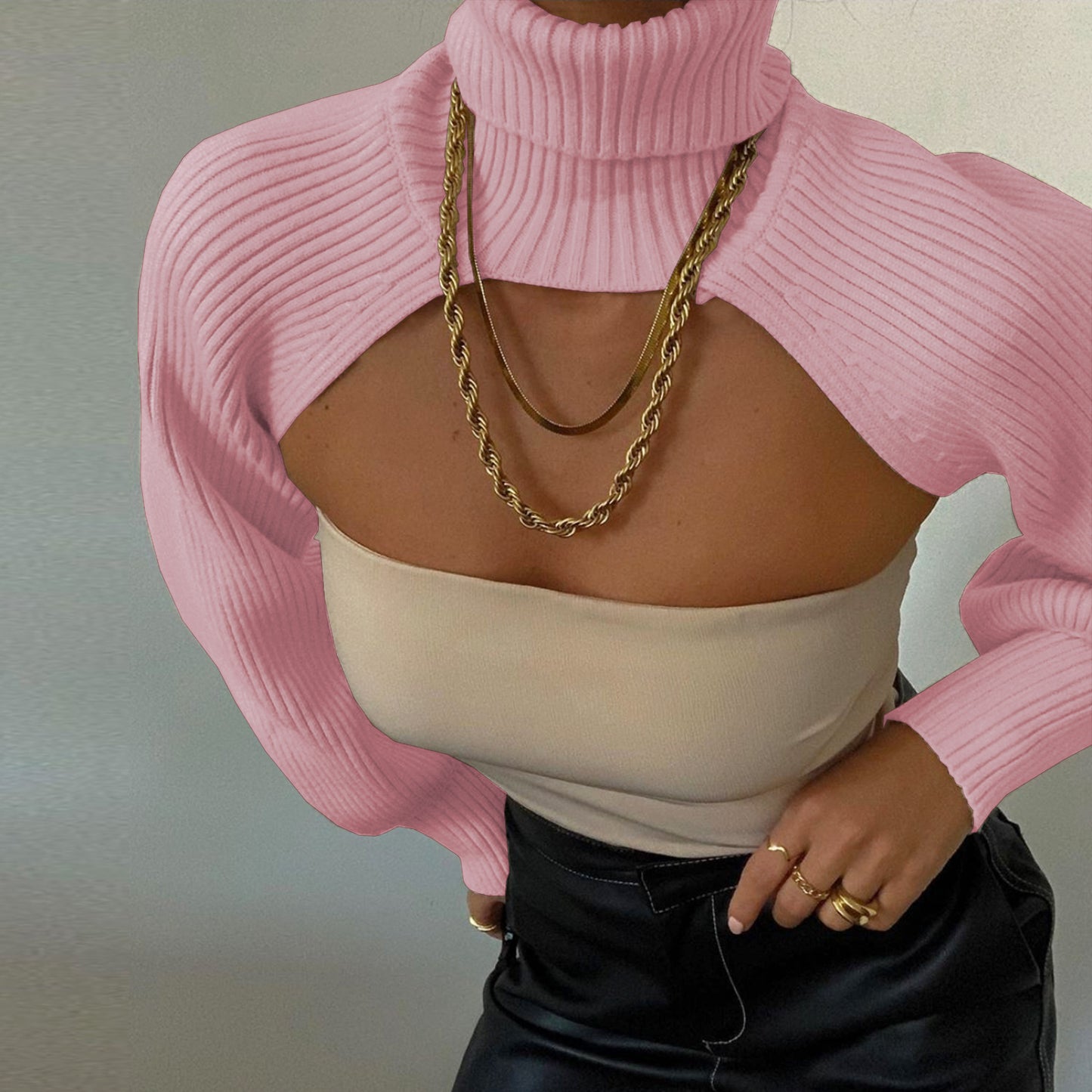 The Lux "Super Cutout" wool cover-up
