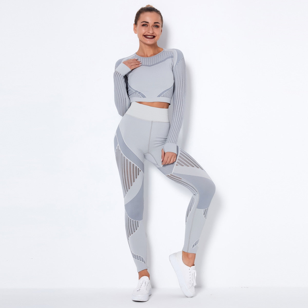 The Lux "Winter Warrior" 2 pc high waisted workout set