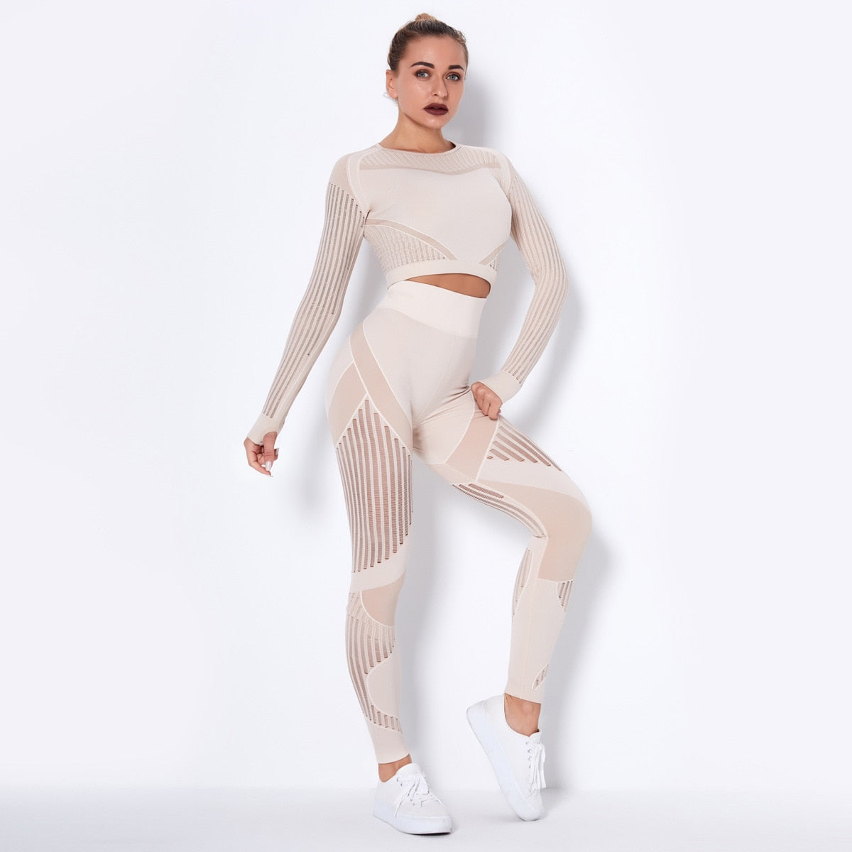 The Lux "Winter Warrior" 2 pc high waisted workout set