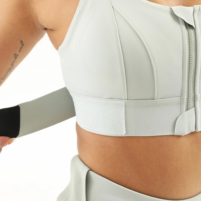 The Lux "Under Control" Zip Front Adjustable Crop Vest