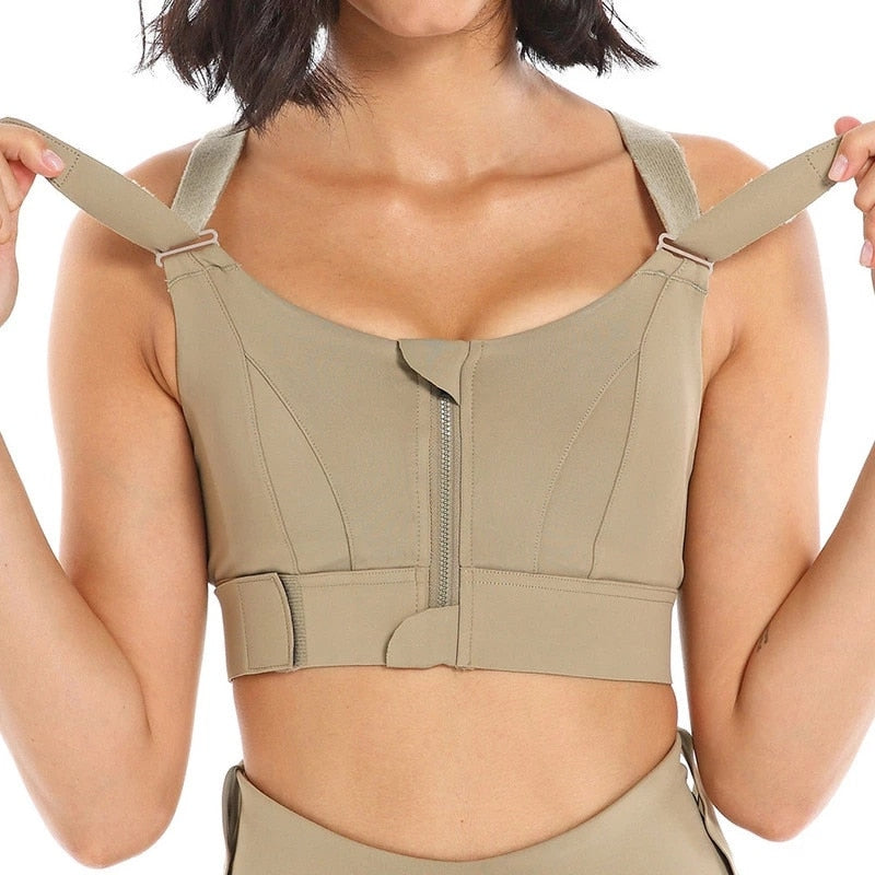 The Lux "Under Control" Zip Front Adjustable Crop Vest
