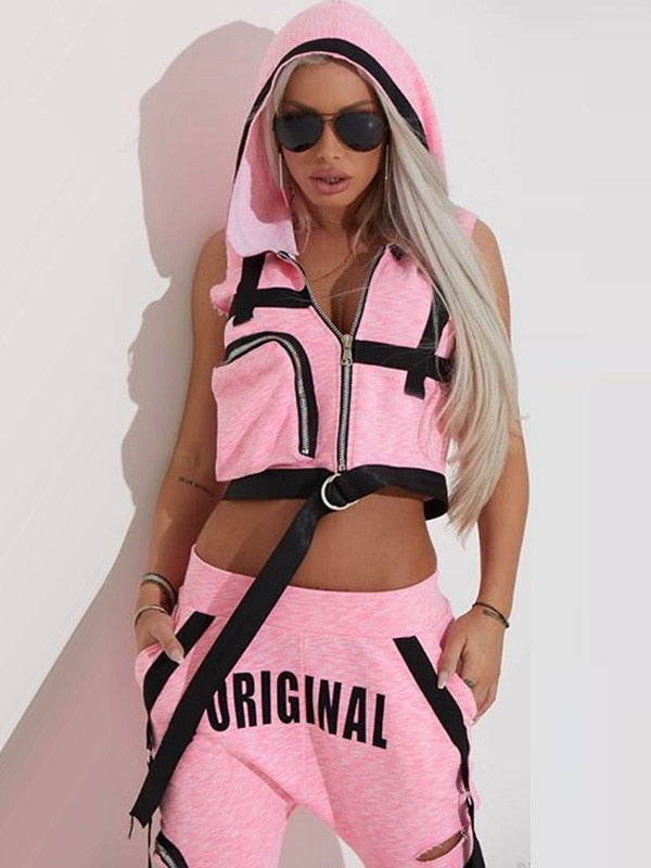 The Lux "Original" Pink Hooded Set
