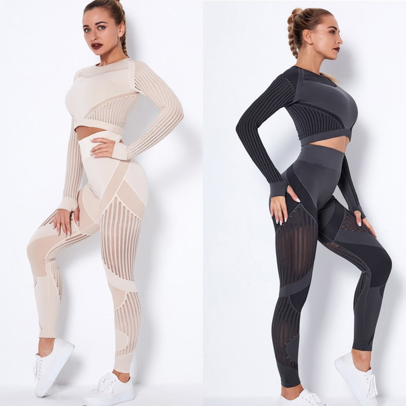 The Lux "Winter Warrior" 2 pc high waisted workout set