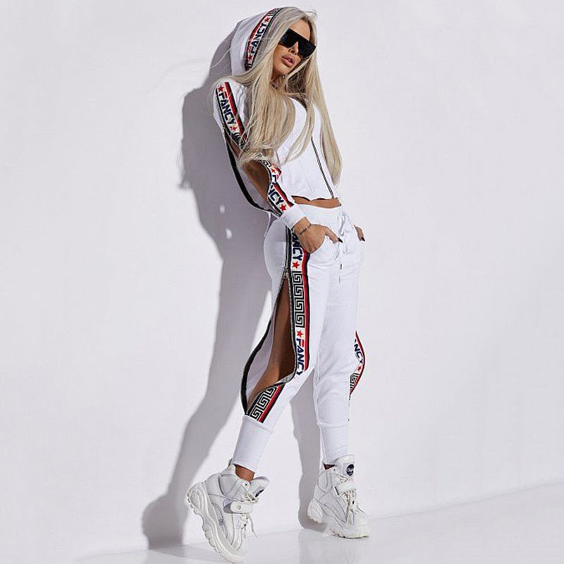 The Lux "Fancy" Split Side Tracksuit Set