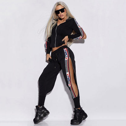 The Lux "Fancy" Split Side Tracksuit Set